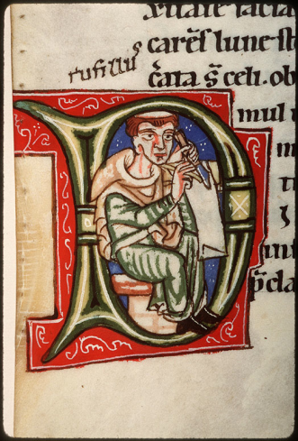 Amiens, BM, Lescalopier 30, fol. 29v (late 12th century)