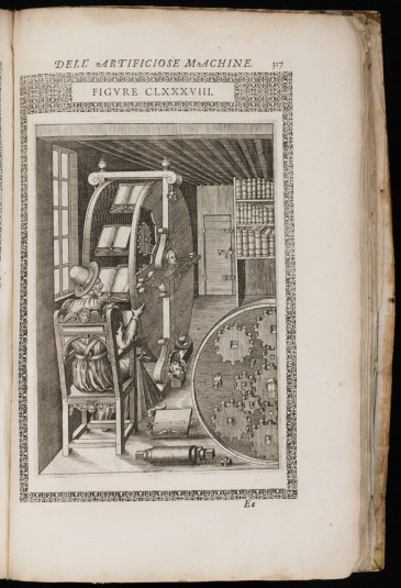 From "The Diverse and Artifactitious Machines of Captain Agostino Ramelli", 1588.