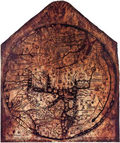 Hereford Cathedral, Mappa Mundi (c. 1300)